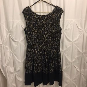 Black lace overlay party dress Tiana size 12